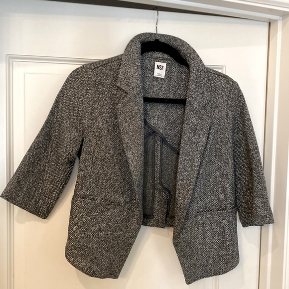 NSF tweed crop blazer - Picture 2 of 6